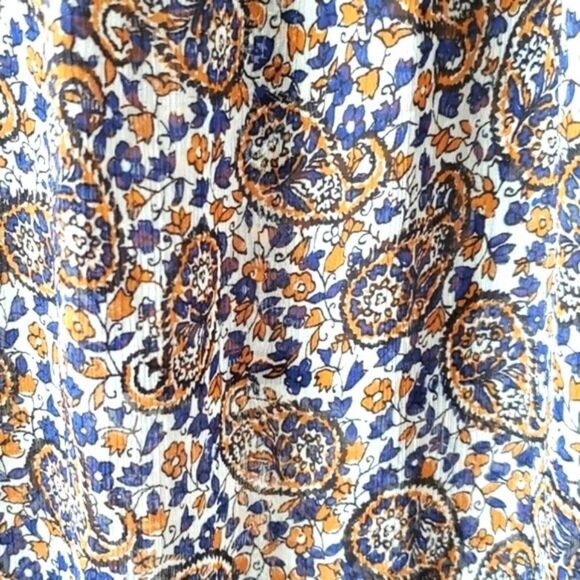 PHILOSOPHY REBUBLIC SHEER BOHO PEASANT BLOUSE SIZE MEDIUM - Picture 4 of 10